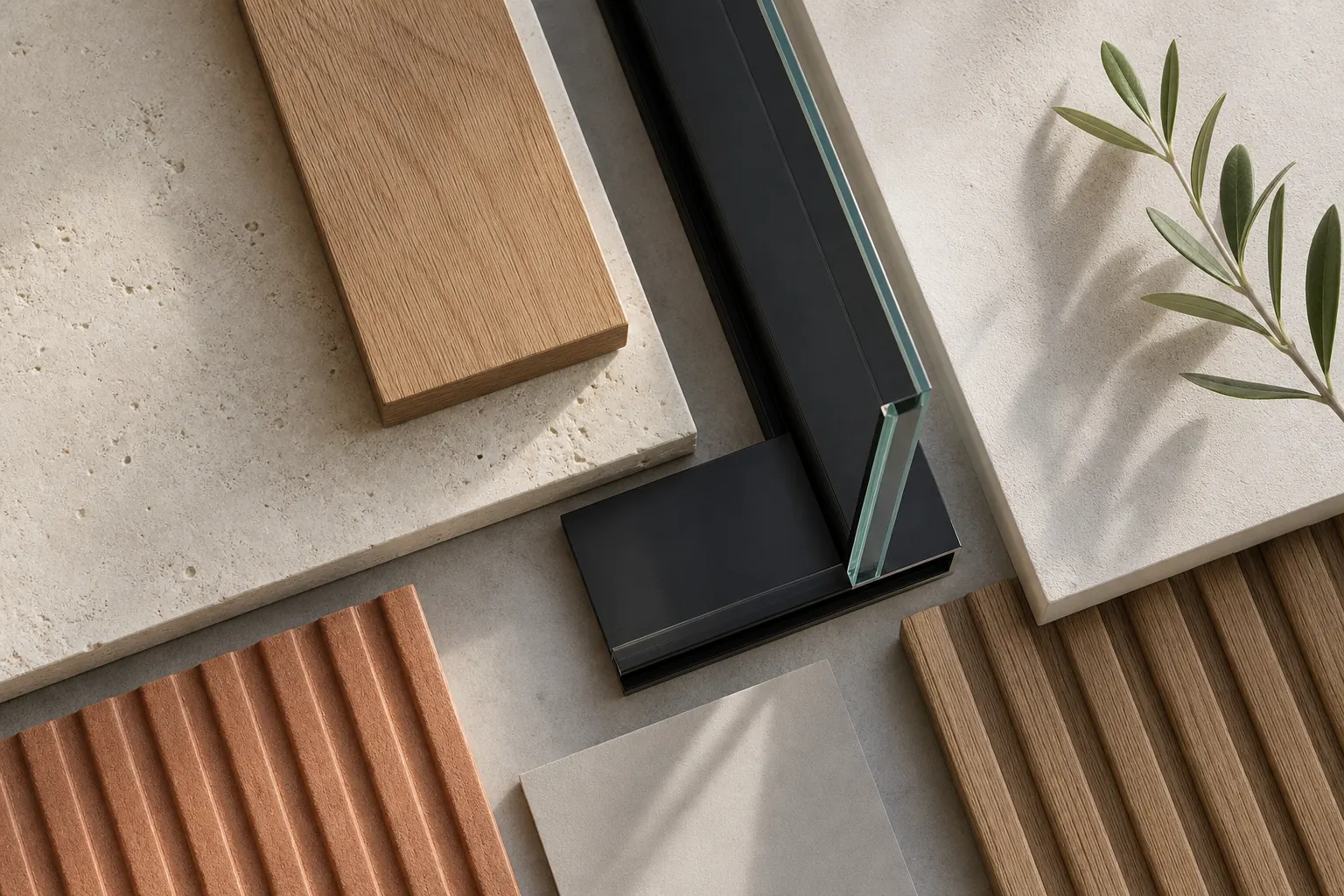 Salle de bain moderne rénovée avec matériaux naturels